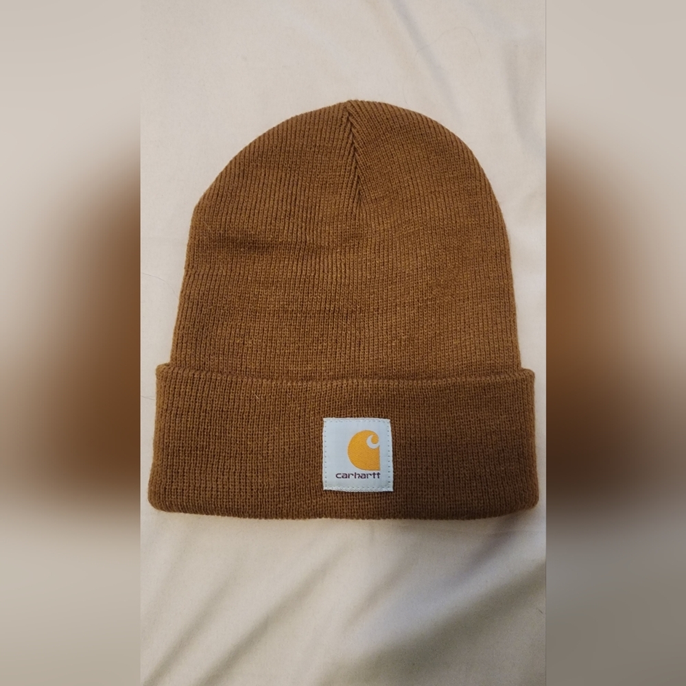 Carhartt Knit Beanie Hat in Brown